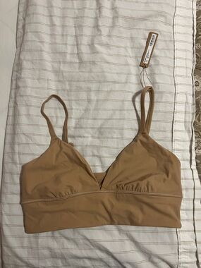 SKIMS Tan Stretch Bralette - Light Brown Nude